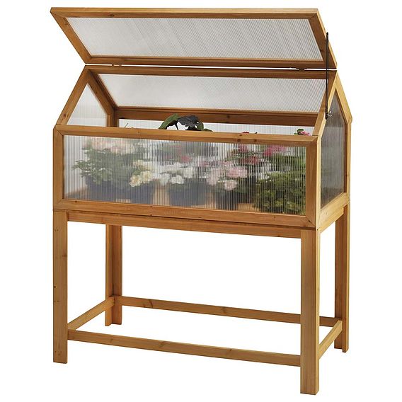 G. Grow Wooden Cold Frame With Legs